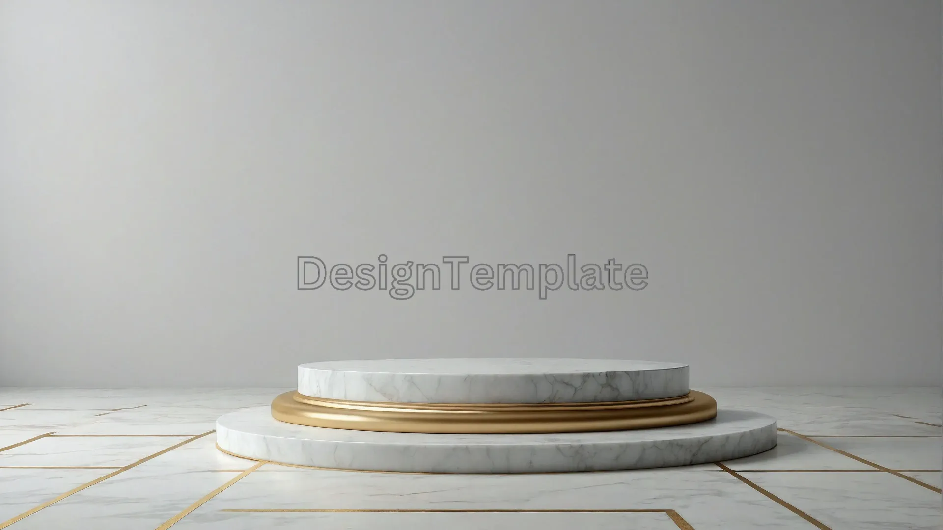 Simple Circular Frame on Subtle Marble Background image